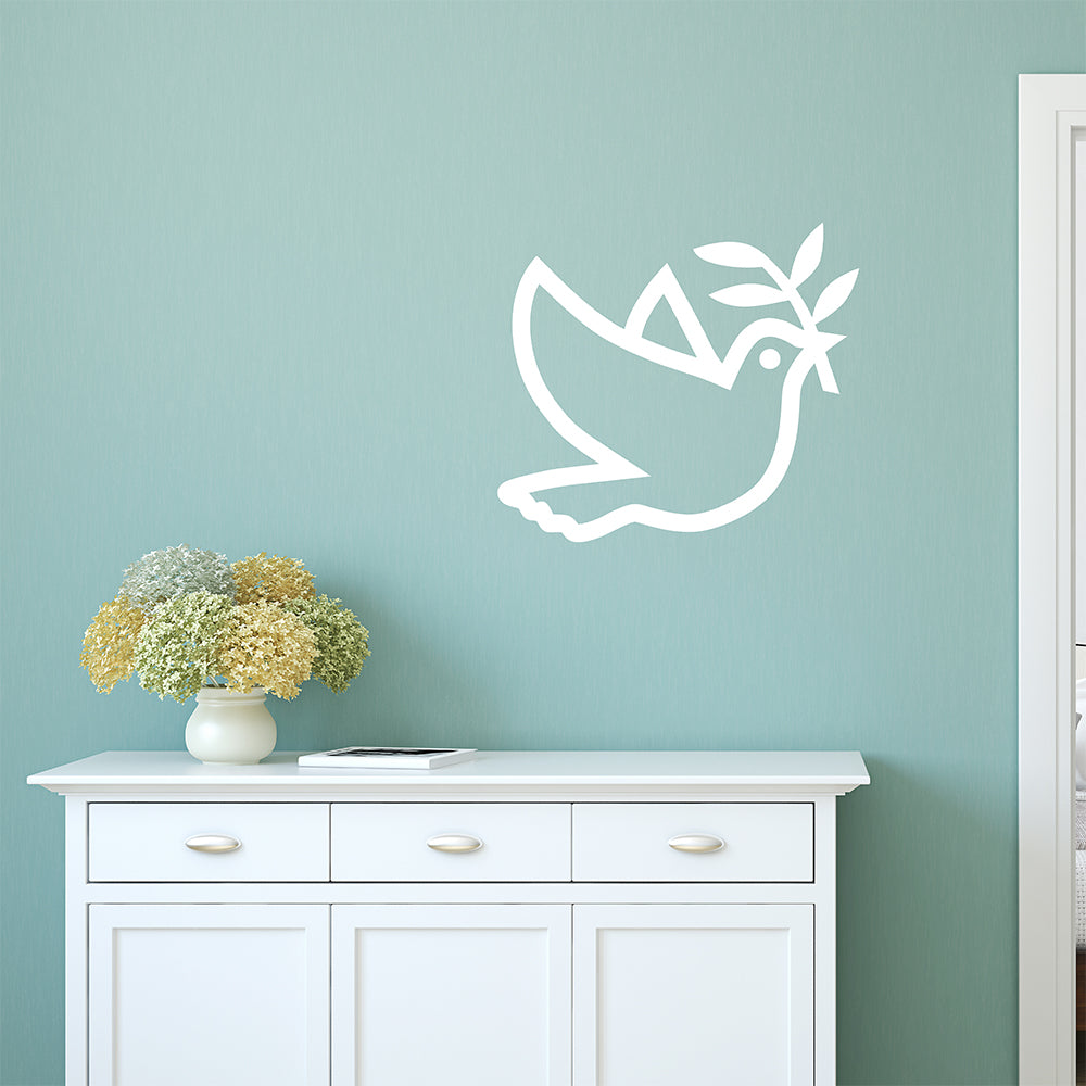 Dove with olive branch | Wall decal - Adnil Creations