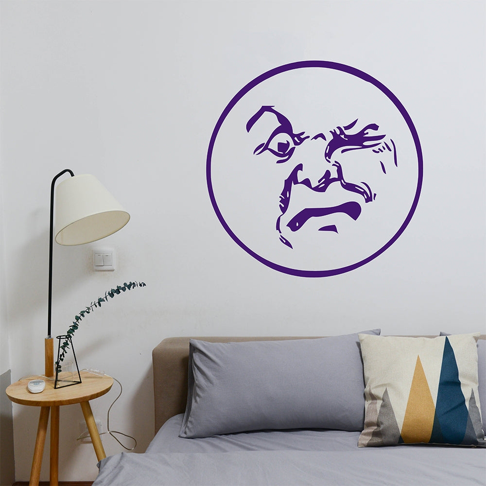 Moon face | Wall decal-Wall art-Adnil Creations