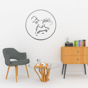 Moon face | Wall decal