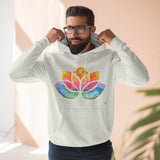 Watercolour Lotus Yoga Hoodie | Unisex Premium Pullover Hoodie