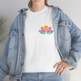 Watercolour Lotus Yoga Tee | Unisex Heavy Cotton Tee