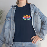 Watercolour Lotus Yoga Tee | Unisex Heavy Cotton Tee