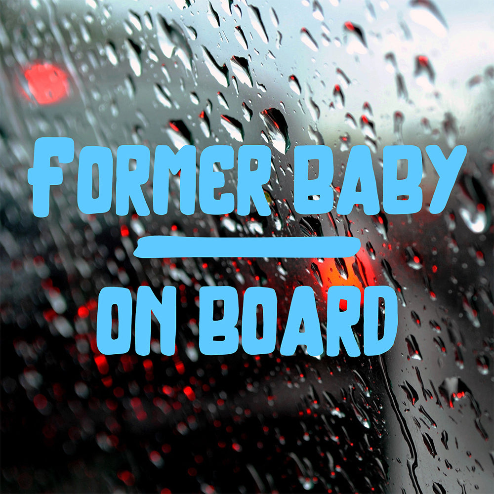 Former baby on board | Bumper sticker - Adnil Creations