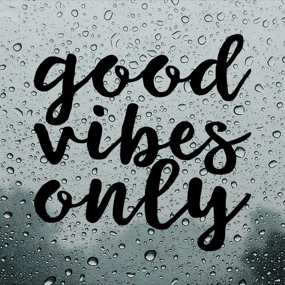 Good vibes only | Bumper sticker - Adnil Creations