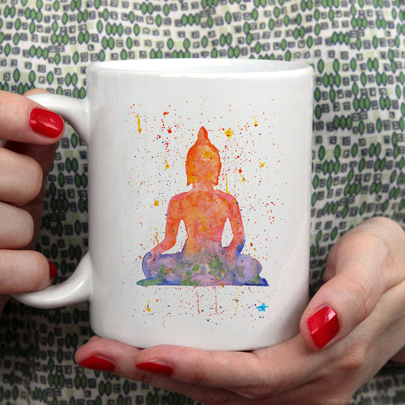Watercolour Buddha | Ceramic mug - Adnil Creations
