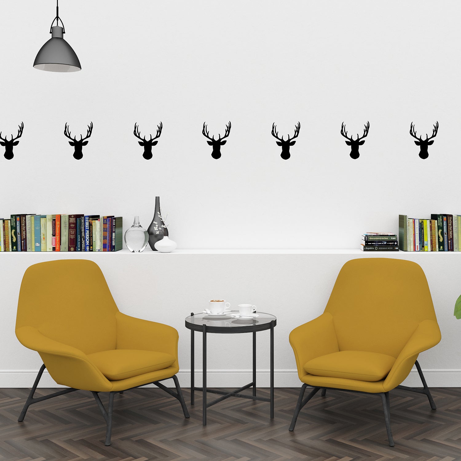 Stag heads | Wall pattern-Repeating pattern-Adnil Creations