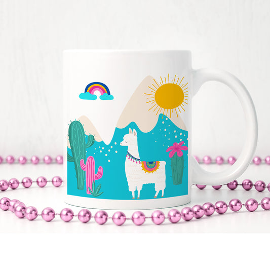 Llama hola | Ceramic mug - Adnil Creations