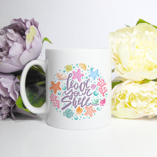 Love your shell | Ceramic mug - Adnil Creations