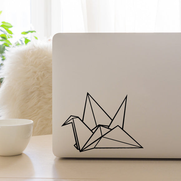 Origami crane | Laptop decal - Adnil Creations