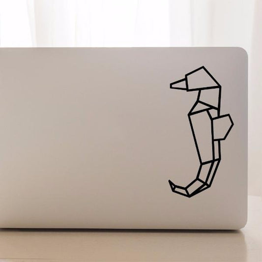 Geometric seahorse | Laptop decal - Adnil Creations