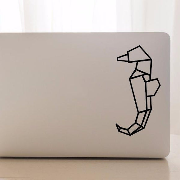 Geometric seahorse | Laptop decal - Adnil Creations