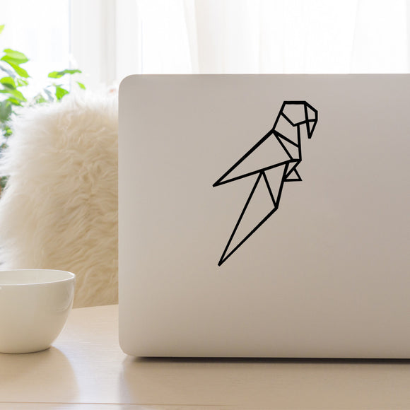 Geometric parrot | Laptop decal - Adnil Creations