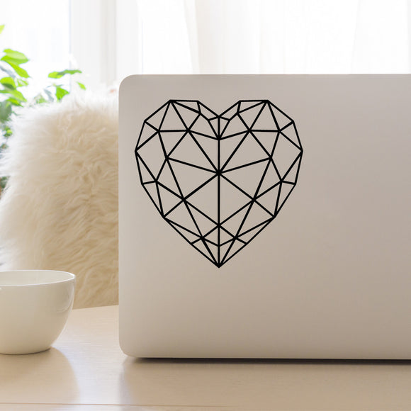 Geometric heart | Laptop decal - Adnil Creations