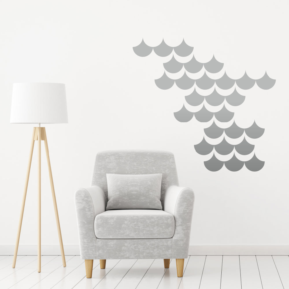 Set of 50 mermaid scales | Wall pattern - Adnil Creations