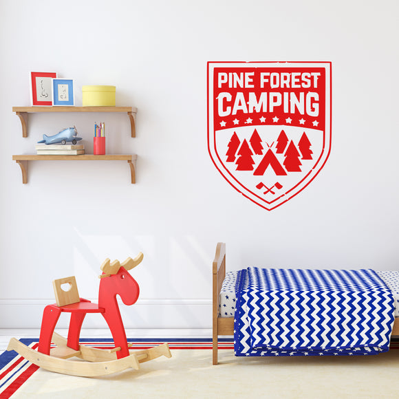 Pine forest camping | Wall quote - Adnil Creations