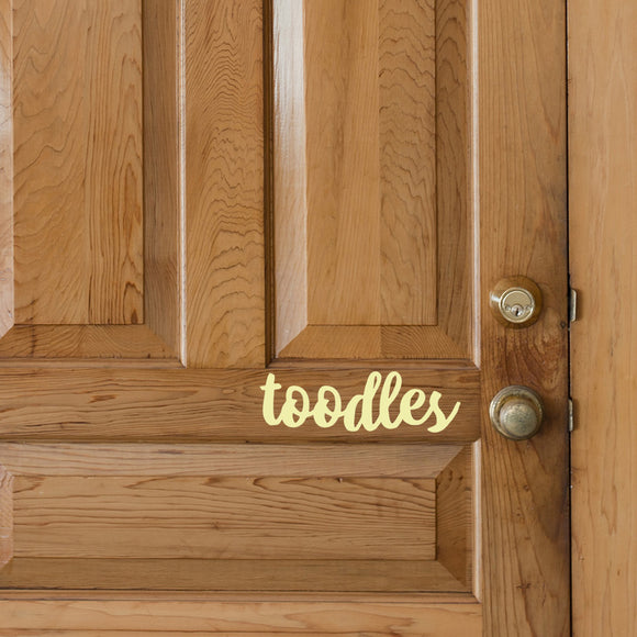 Toodles | Door decal - Adnil Creations
