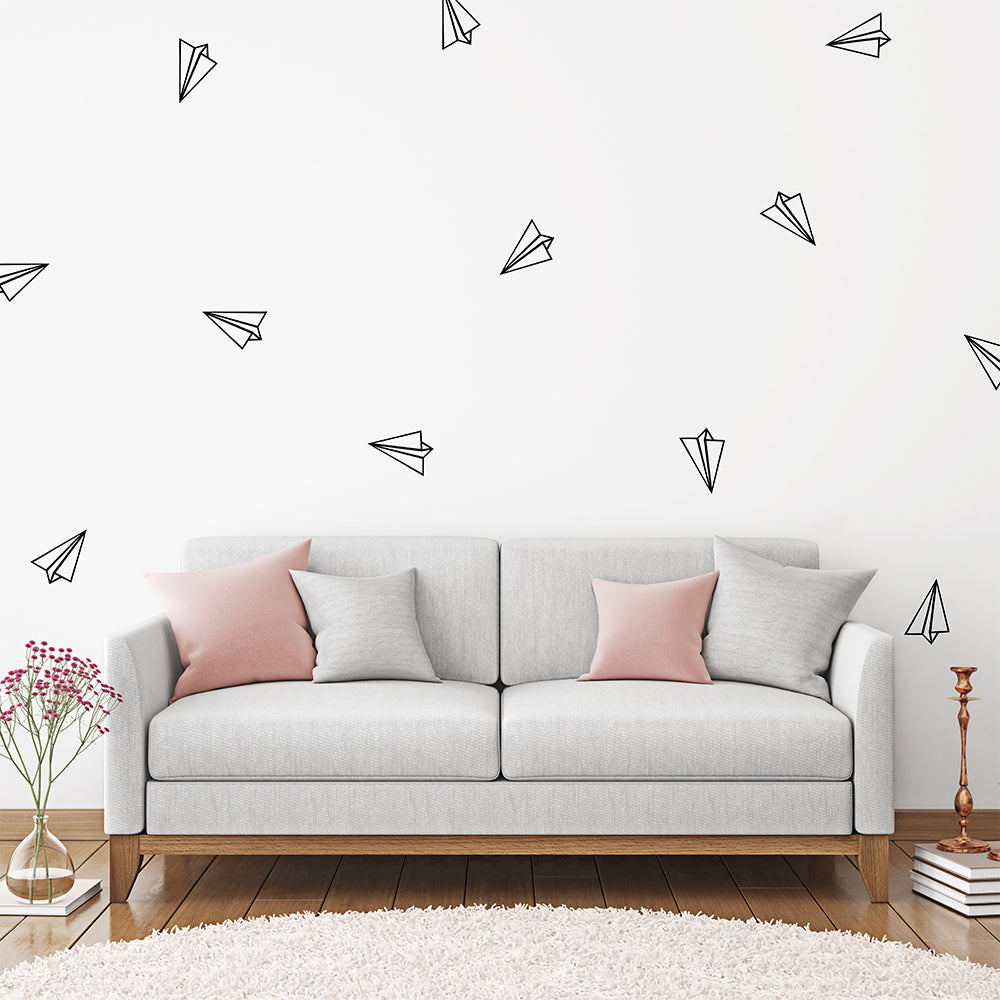Set of 50 paper aeroplanes | Wall pattern - Adnil Creations