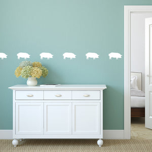 Set of 50 pigs | Wall pattern - Adnil Creations