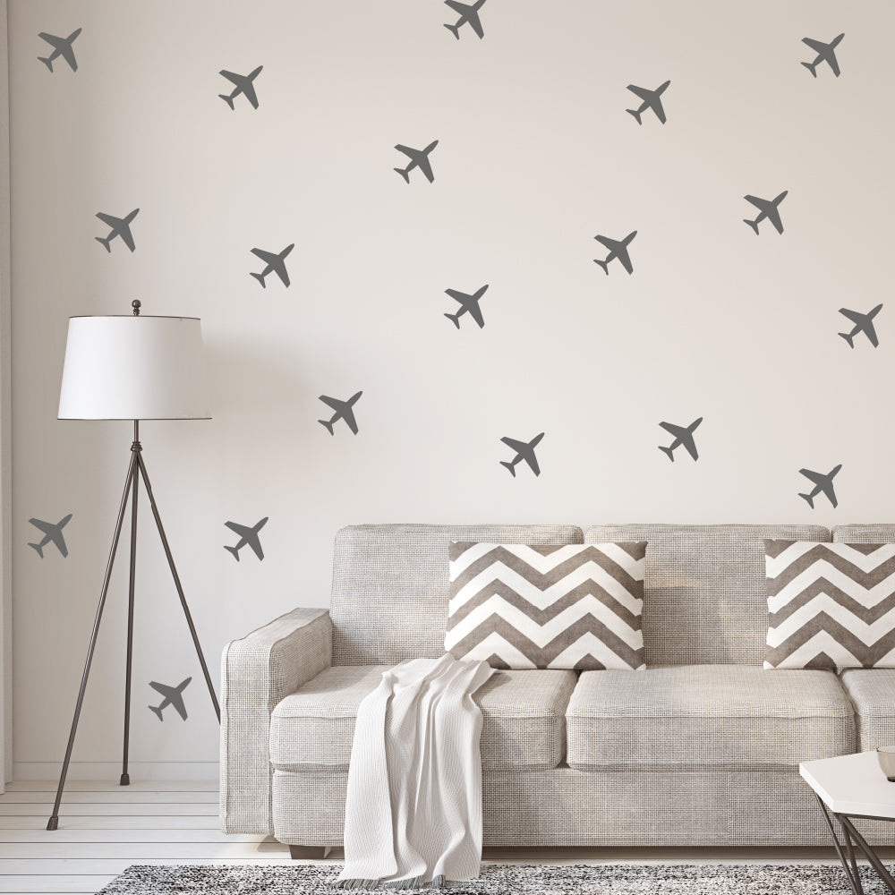 Set of 50 aeroplanes | Wall pattern - Adnil Creations