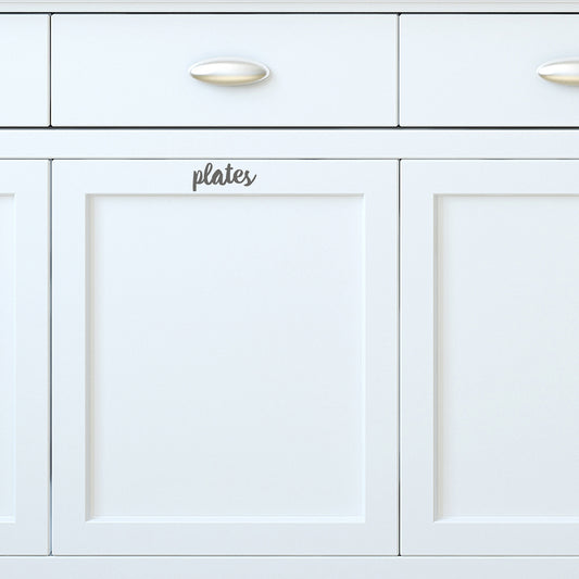 Plates | Cupboard decal - Adnil Creations