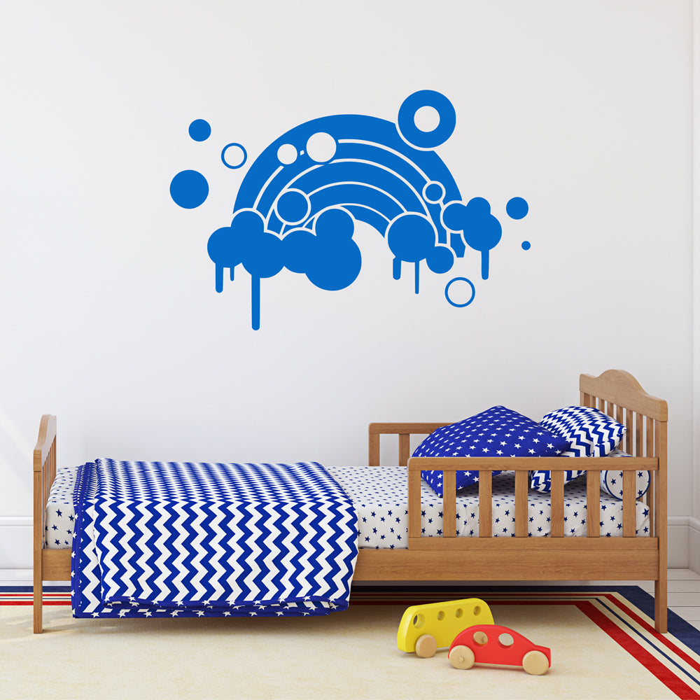 Rainbow with circles | Wall decal - Adnil Creations