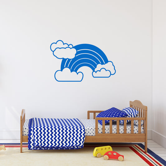 Rainbow with clouds | Wall decal - Adnil Creations