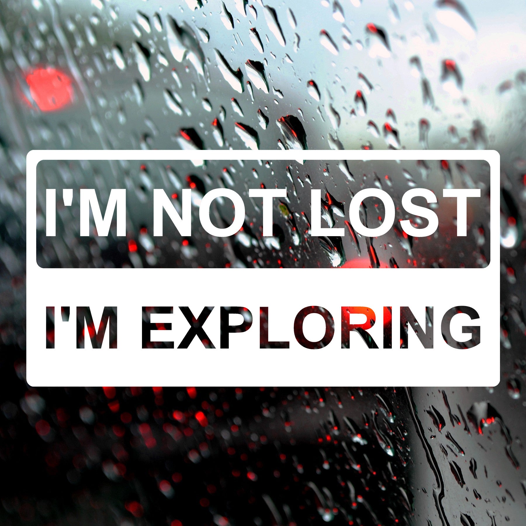 I'm not lost, I'm exploring | Bumper sticker - Adnil Creations