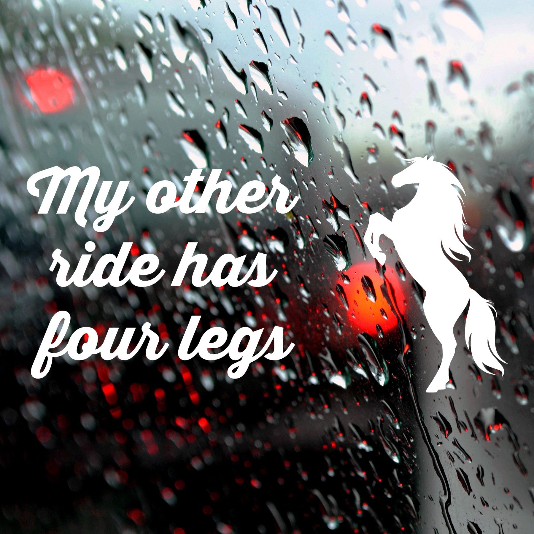 My other ride has four legs | Bumper sticker - Adnil Creations