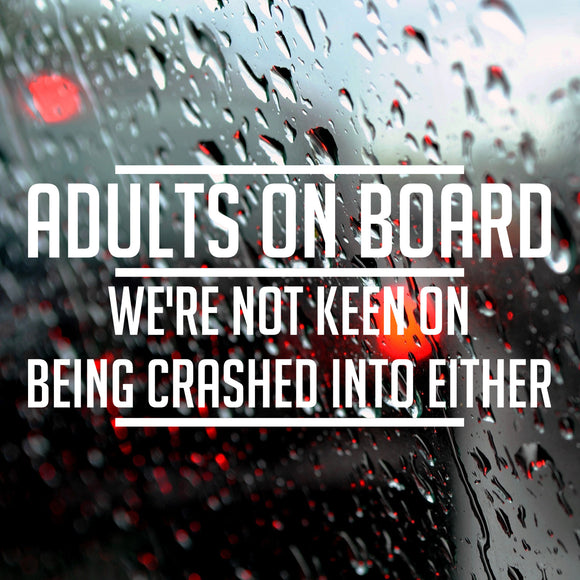 Adults on board | Bumper sticker - Adnil Creations