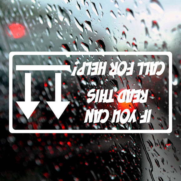 If you can read this call for help! | Bumper sticker - Adnil Creations