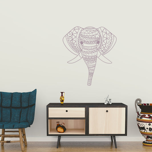 Mandala elephant head | Wall decal - Adnil Creations