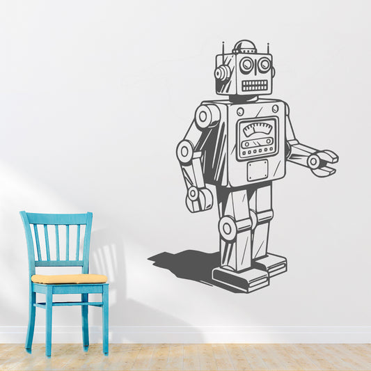 Retro robot | Wall decal - Adnil Creations
