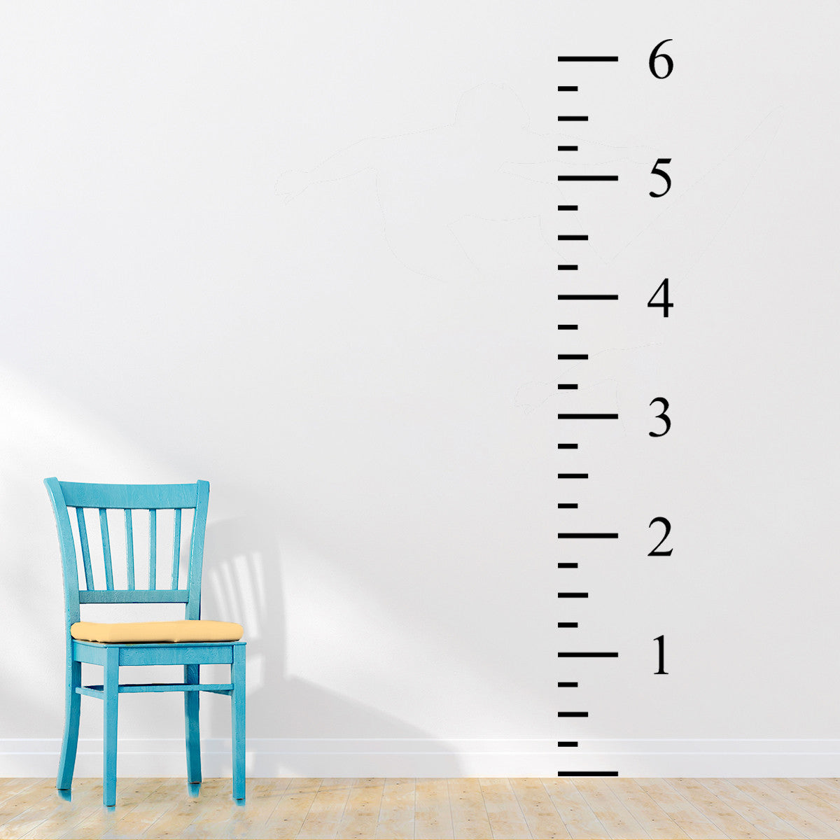 6ft Ruler height chart | Wall decal - Adnil Creations