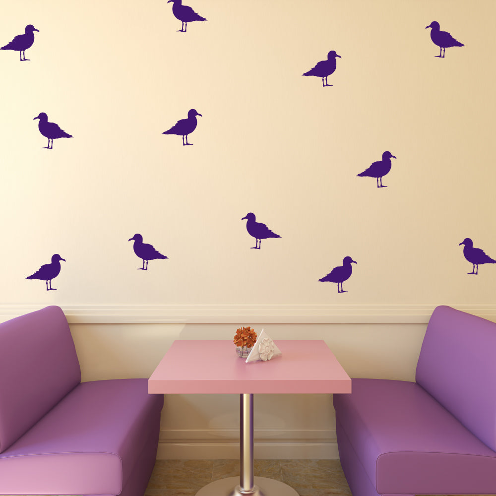 Set of 50 seagulls | Wall pattern - Adnil Creations
