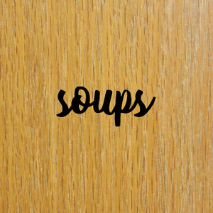 Soups | Cupboard decal - Adnil Creations