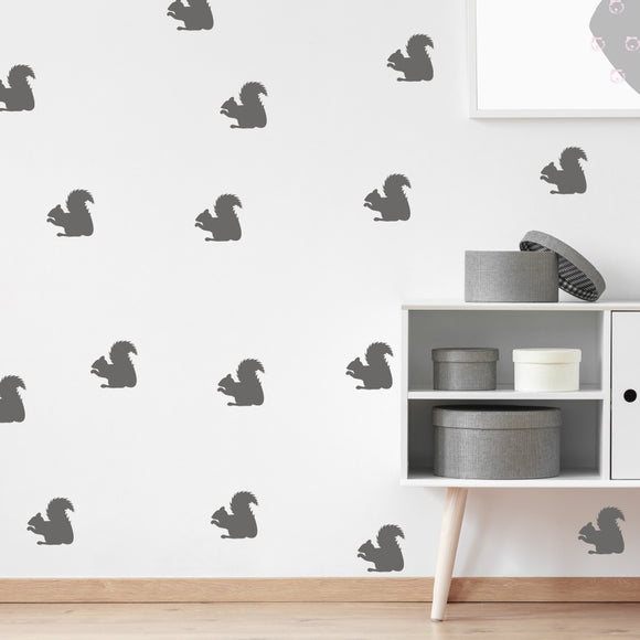 Set of 50 squirrels | Wall pattern - Adnil Creations