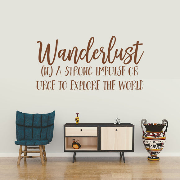 Wanderlust | Wall quote - Adnil Creations