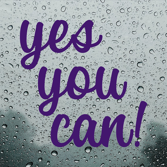 Yes you can | Bumper sticker - Adnil Creations