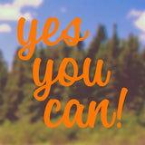 Yes you can | Bumper sticker - Adnil Creations