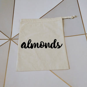 Almonds | Zero waste bag - Adnil Creations